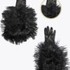 WP10 donna guanti lunghi in pelle con Pelliccia ELVIRA: Guanti, giacche e accessori moda uomo e donna in pelle fatti a mano in ITALIA