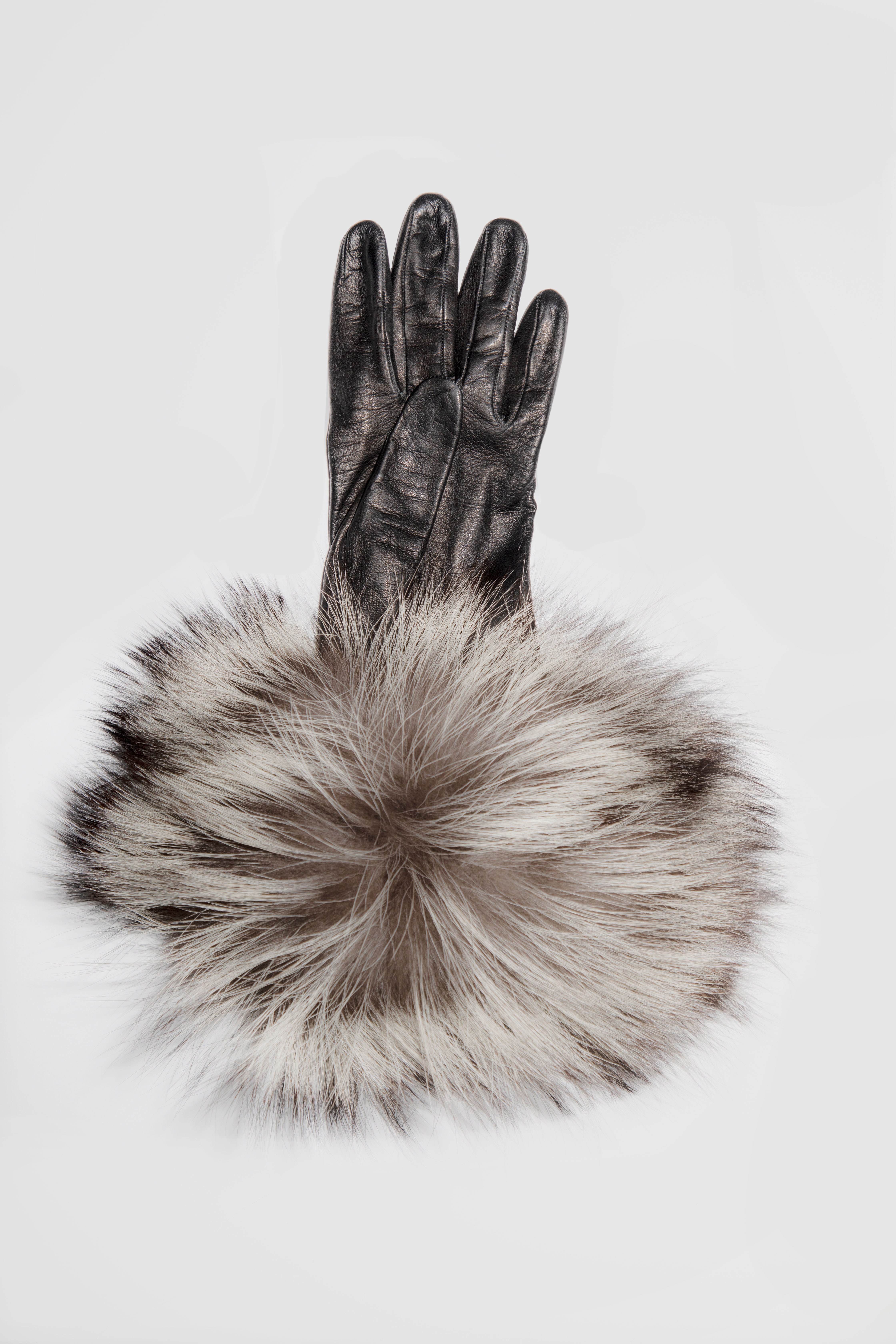 Guanti in pelle con Pelliccia da DONNA WP13  ELVIFRA fashion accessories  handmade in Italy store online