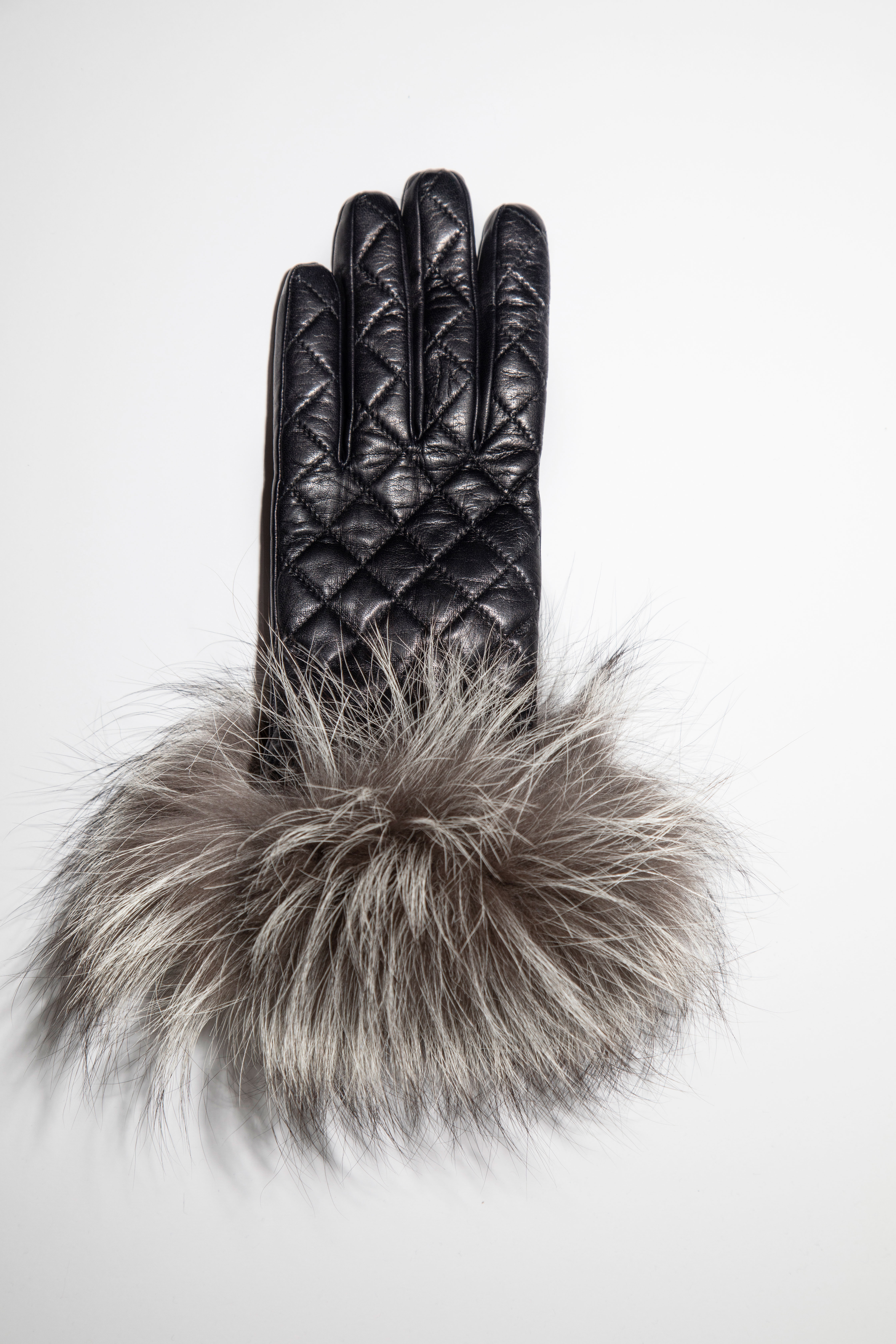 Guanti in pelle con Pelliccia da DONNA WP8  ELVIFRA fashion accessories  handmade in Italy store online